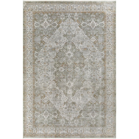 Isfahan ISF-2302 Area Rug , With Fringe